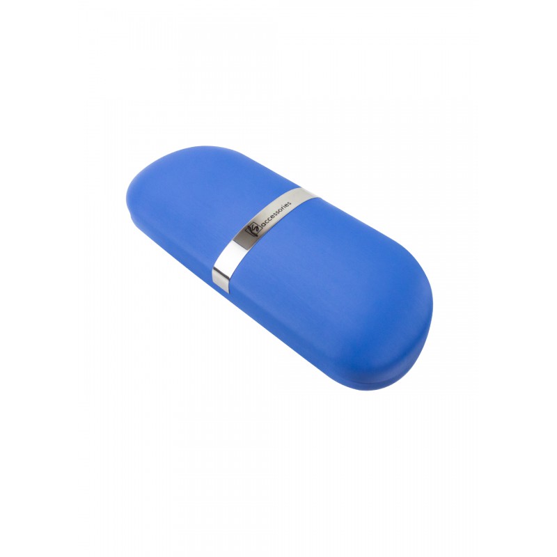 Блакитний Футляр для окулярів з серветкою із мікрофібри Fashion Style F009