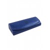 Синій футляр для окулярів з серветкою із мікрофібри Fashion Style F026